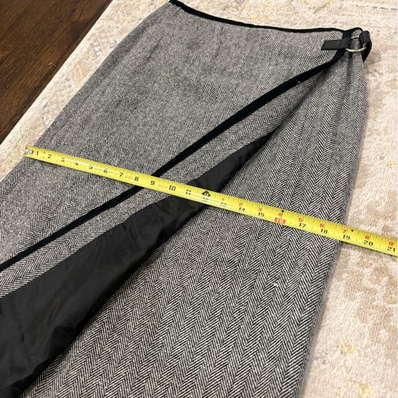 Talbots Vintage Made in USA Wool Long Wrap Skirt - Picture 7 of 8